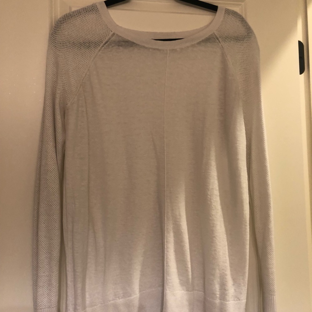 White thin sweater